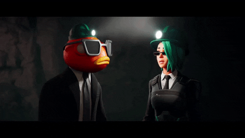 Fortnite Alien Head Wearing Shades Clip GIF