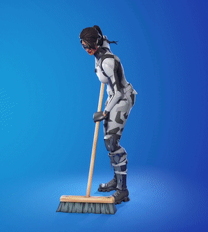 Fortnite Arctic Assassin Broom GIF