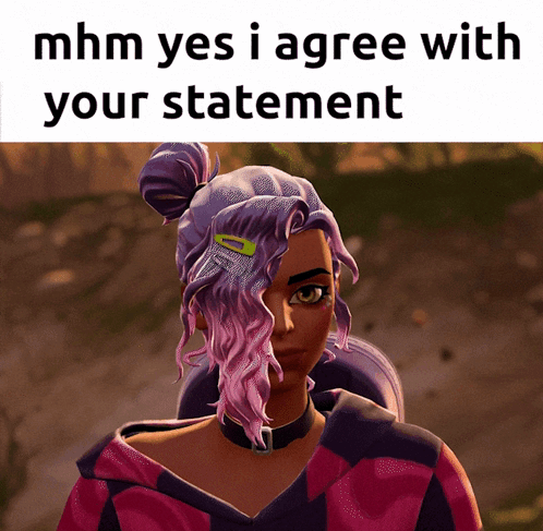 Fortnite Ava Nodding Mhm Yes I Agree GIF