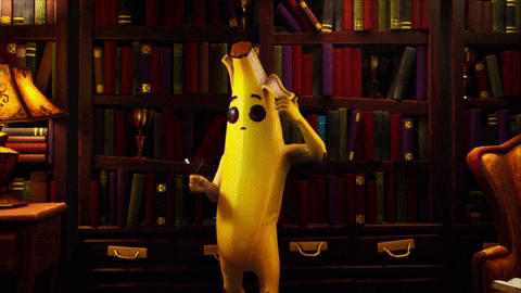 Fortnite Banana Peely Changing Clothes GIF