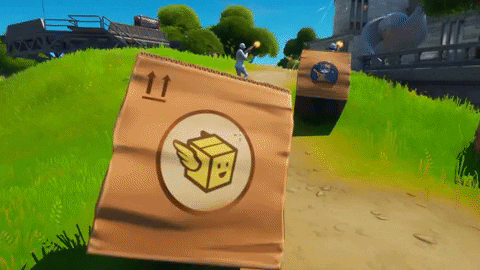 Fortnite Battle Royale Creepin' Cardboard GIF