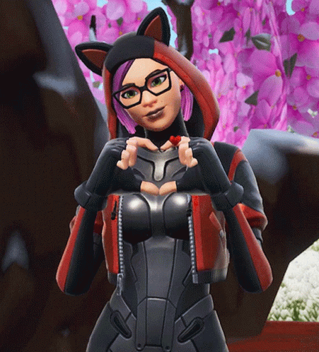 Fortnite Battle Royale Lynx True Love GIF