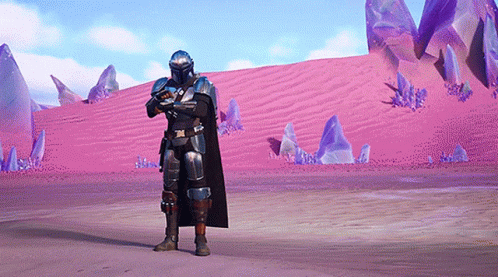 Fortnite Battle Royale Mandalorian Baby Yoda GIF