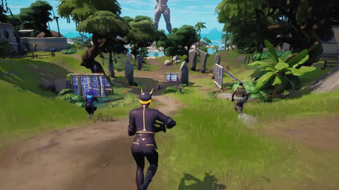 Fortnite Battle Royale Sliding Gameplay GIF