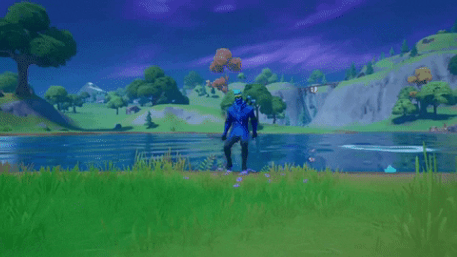 Fortnite Blue Squire Never Gonna Give You Up Dance GIF