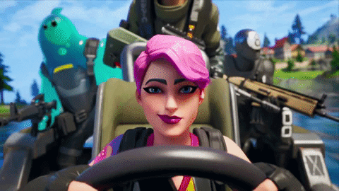 Fortnite Brite Bomber Riding Speedboat GIF