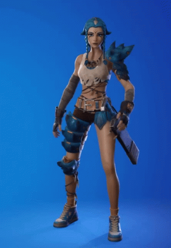 Fortnite Building Builder Woman Character GIF