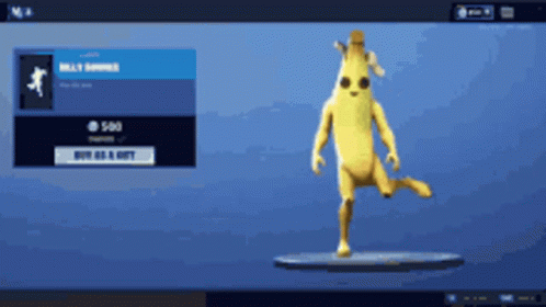 Fortnite Building Peely Skin GIF
