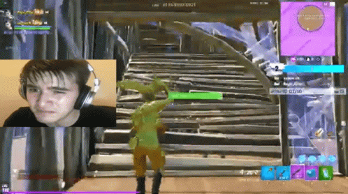 Fortnite Building Staircase Running GIF