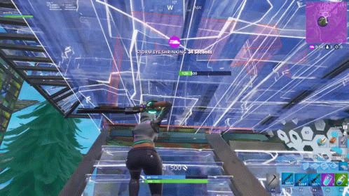 Fortnite Character Hammering Building GIF