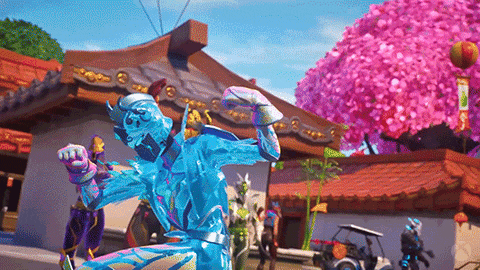 Fortnite Character Line Up Fist Pump Clip GIF