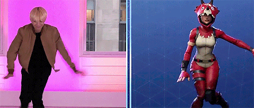 Fortnite Dance Bts Legendary Soldier Tricera Ops Ramirez GIF