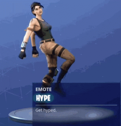 Fortnite Hype Emote Dances GIF