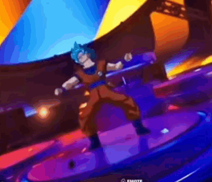 Fortnite Dancing Goku Party Meme GIF