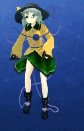 Fortnite Default Dance Komeiji Koishi Touhou Project GIF