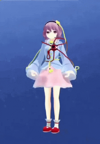 Fortnite Default Dance Satori Komeiji Anime GIF