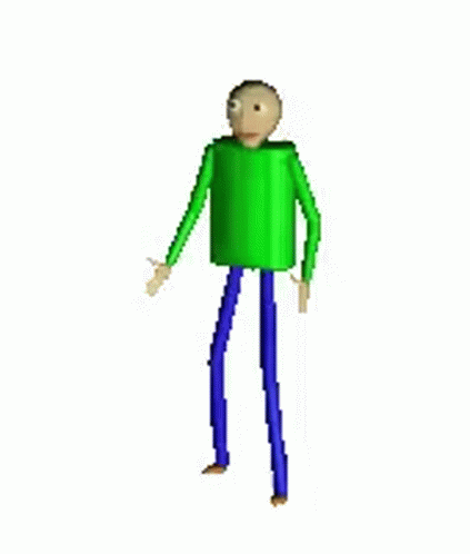 Baldi Grooving Fortnite Default Dance GIF