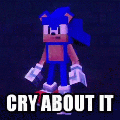 Fortnite Default Dance Sonic Cry About It GIF