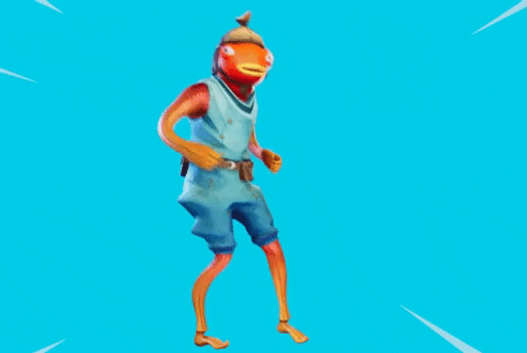 Fortnite Fishstick Never Gonna Give You Up Dance GIF