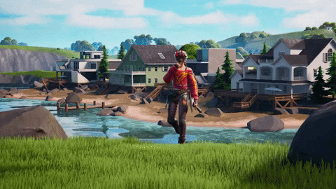 Fortnite Headhunter Fiercely Smiling GIF