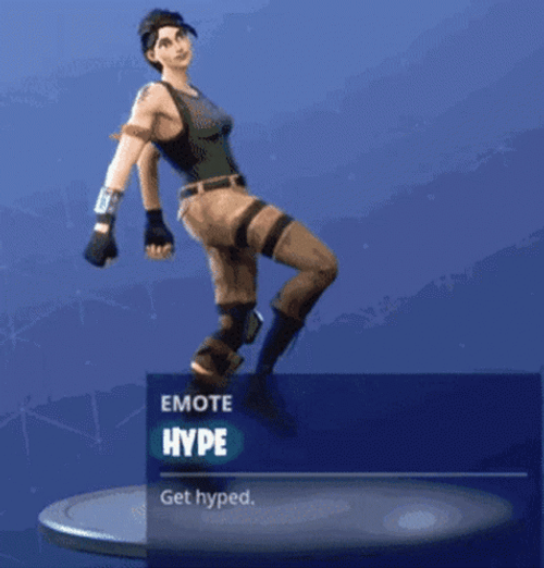 Fortnite Hype Emote Dances GIF
