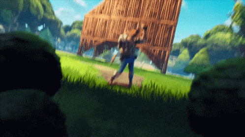 Fortnite Kyle Building Horse House GIF