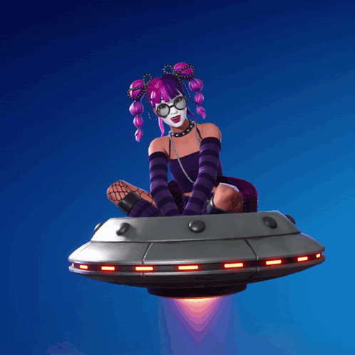 Fortnite Lace Riding Ufo GIF
