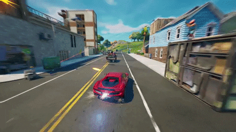Fortnite Red Car GIF