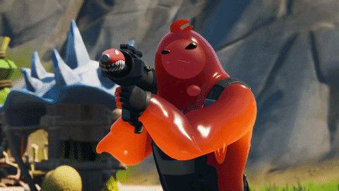 Fortnite Red Knight Shooting GIF