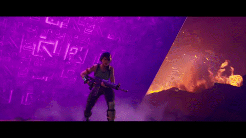 Fortnite Running Away Passing Gun Clip GIF