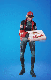 Fortnite Skins Piper Pace Eating Pizza GIF