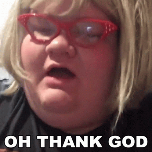 Fortunately Thank Goodness GIF