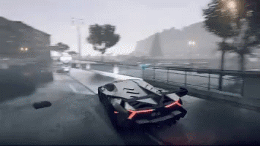 Forza Horizon 4 Cool Black Lamborghini GIF