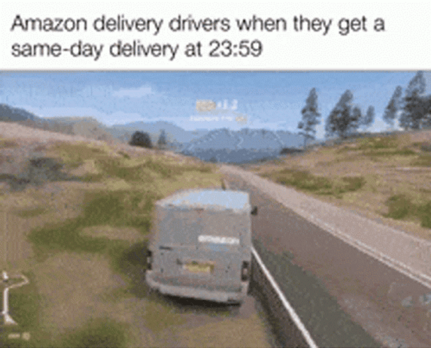 Forza Horizon 4 Racing Amazon Delivery GIF