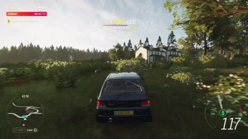 Forza Motorsport 7 Black Car Crashes GIF