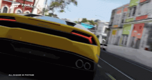 Forza Motorsport 7 Racing Cars At Road GIF