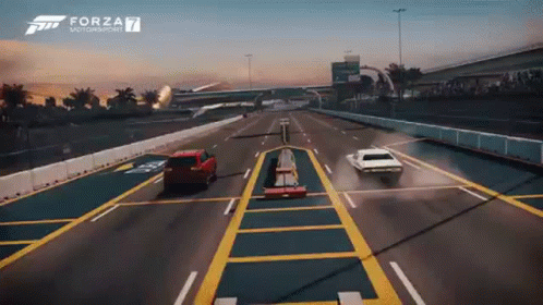 Forza Motorsport 7 Red Car Winning GIF