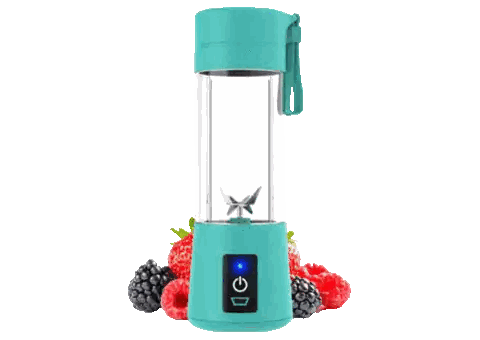 Four Colored Blenders Lined Up