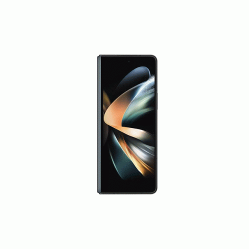 Four Different Colored Samsung Phones Are Lined Up On A White Surface GIF