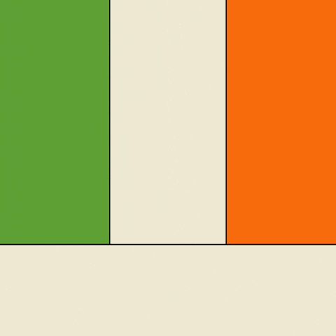 Four Leaf Clover Featuring Ireland Flag GIF