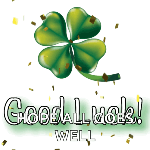 Four Leaf Clover Saying Good Luck
