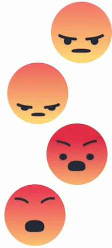 Four Smiley Faces With Different Expressions