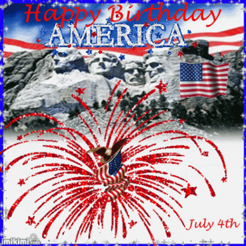 Fourth Of July America Animated Celebration GIF