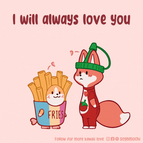 Fox and Bucket of French Fries