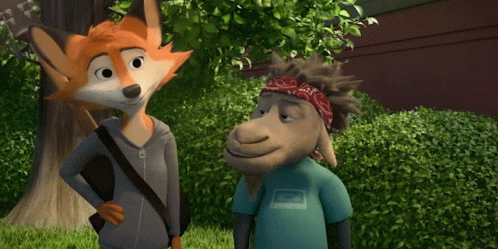 Fox And Goat With Completely Delusional GIF