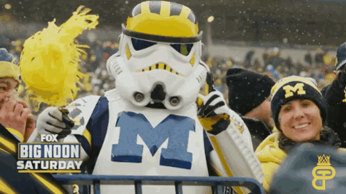 Fox Big Noon Saturday Storm Trooper Mascot Advertisement