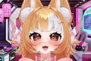 Fox Girl With Star on Hair