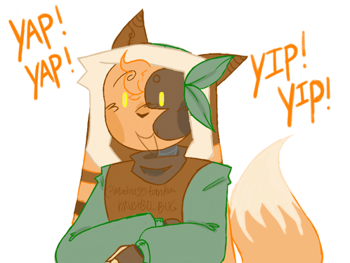 Fox in Green Shirt with Madness Fanboy