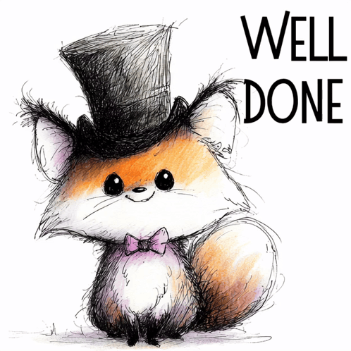 Fox in Top Hat and Bow Tie