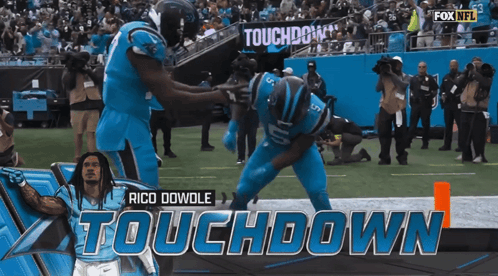 Fox NFL Ad Rico Dowole Touchdown GIF
